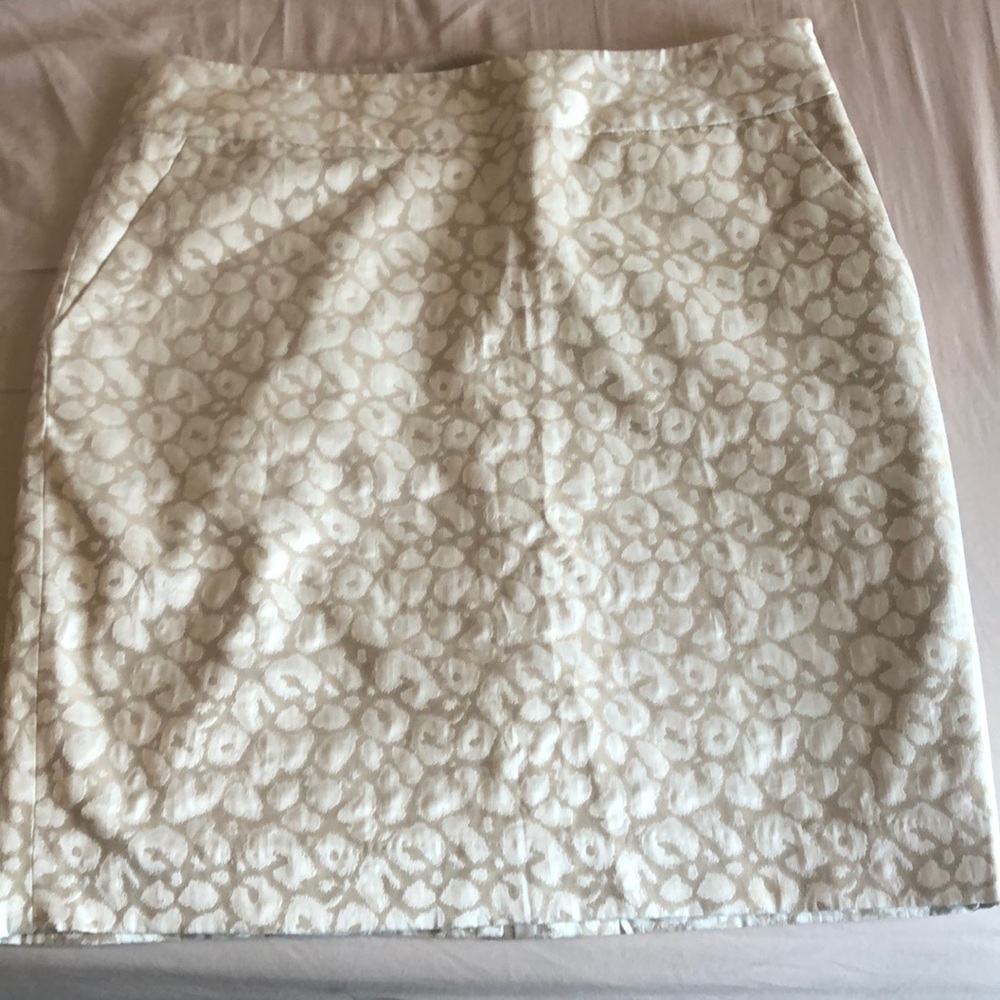 Beige and Cream midi skirt